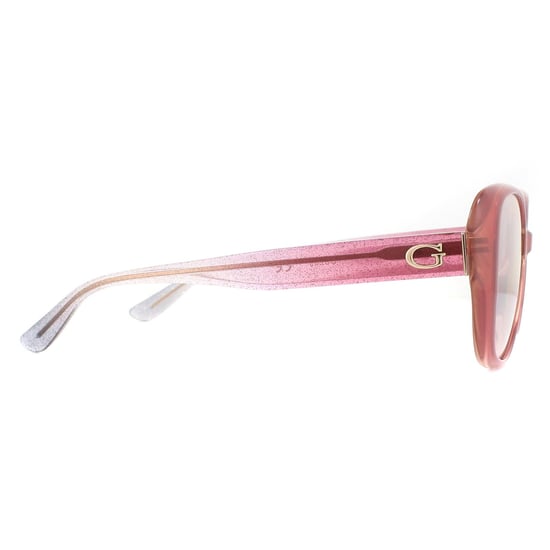 Guess gafas de sol gu7554 74f rosa rosa marrón degradado - Image 4