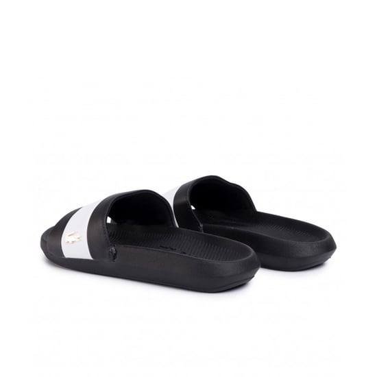Lacoste Croco Slide 120 3 Sliders negros para mujeres - Image 3