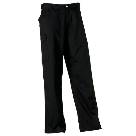 Russell Mens Polycotton Twill Trouser / Pants (Regular) (Black)