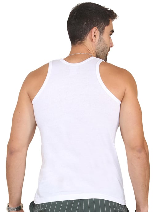 Enzo | Pack de 3 chalecos para hombre - Blanco - Image 4