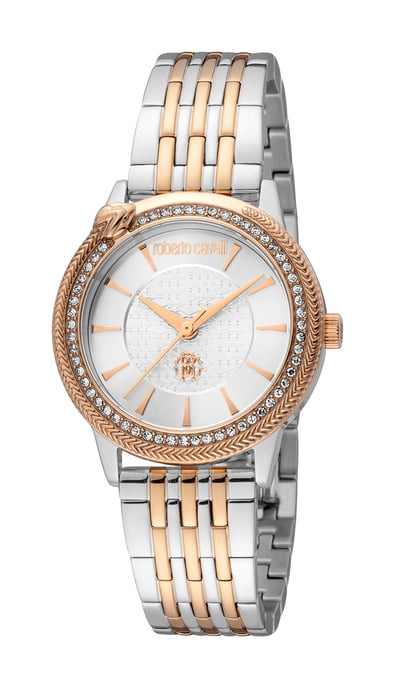 Reloj de Cuarzo Femenino Roberto Cavalli RC5L037M0105 de Acero Inoxidable Plateado 5 ATM 32 mm - Image 1