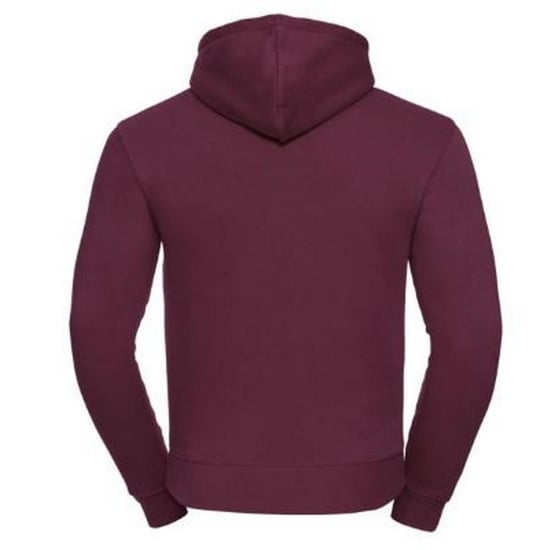 Russell Mens Authentic Hooded Sweatshirt / Hoodie (Burgundy) - Image 2