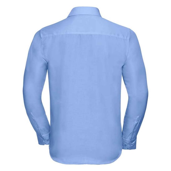 Russell Mens Ultimate Non-Iron Tailored Long-Sleeved Formal Shirt (Bright Sky) - Image 2