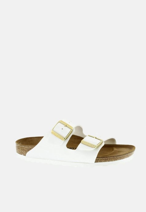 Birkenstock Arizona Ajuste Estrecho Patente Blanco 1005294 - Image 2