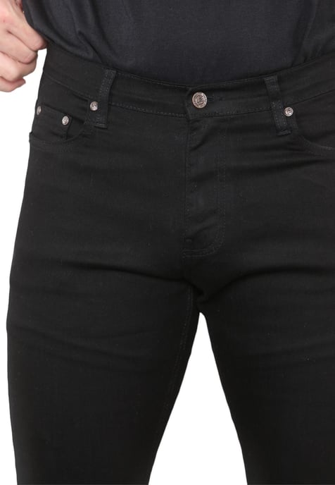 MYT Vaqueros ajustados para hombre Denim elástico en negro - Image 4