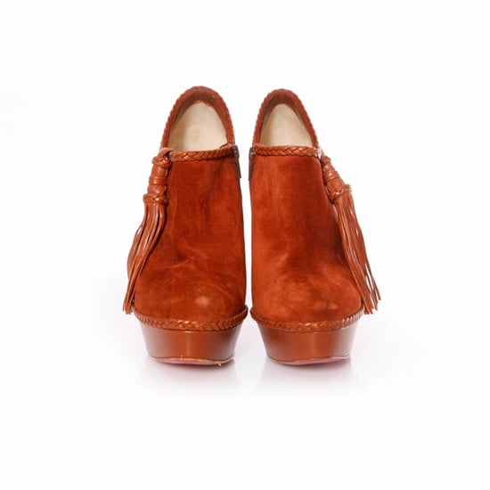 Brown suede/leather platform shoot - Image 3