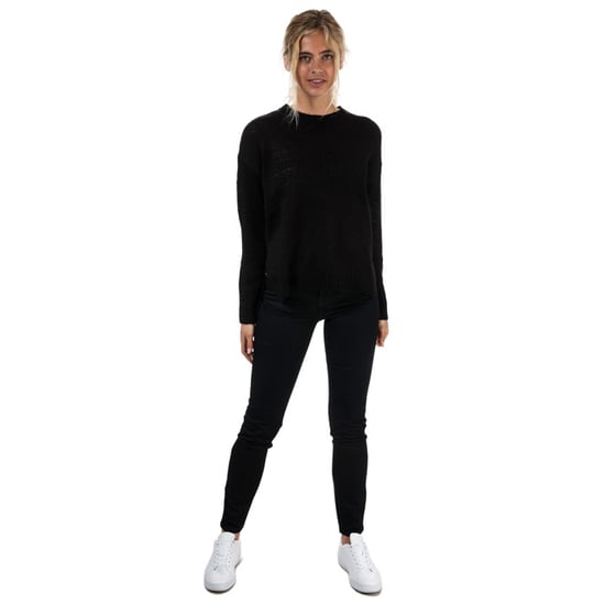 Women's Brave Soul Crew Neck Jumper in Black