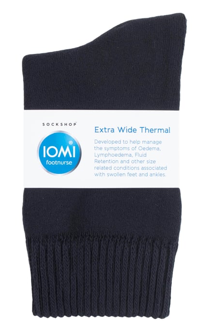 IOMI - Calcetines Térmicos Unisex Extra Anchos para Edemas de Piernas y Pies Hinchados - Image 2