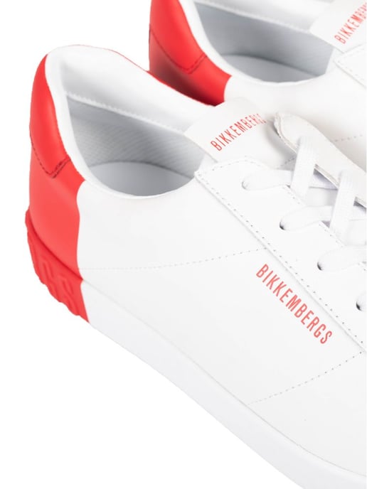 Bikkembergs Zapatillas Saul del hombre Blanco, rojo - Image 4