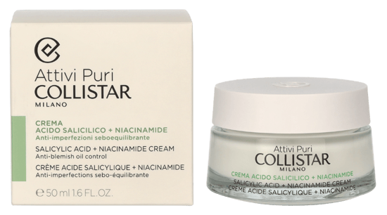 Crema Collistar Attivi Puri Ácido Salicílico + Niacinamida 50 ml - Image 1