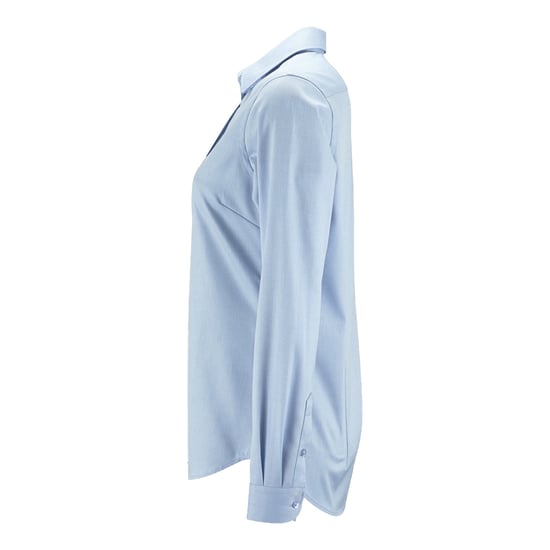 SOLS Womens/Ladies Brody Herringbone Shirt (Sky Blue) - Image 3