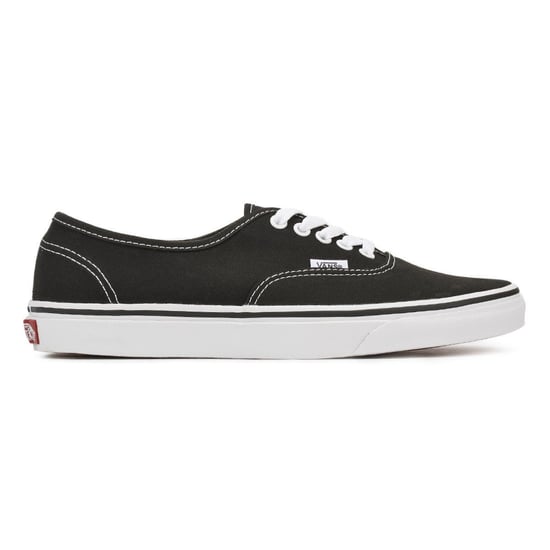 Zapatillas de skate vulcanizadas en lienzo negras y blancas Vans Authentic unisex - Image 4