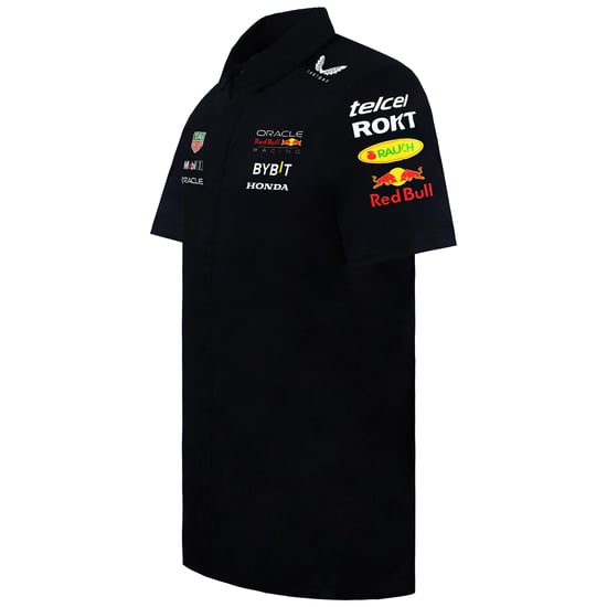 Red Bull Racing F1 2024 Team Mens Navy Shirt - Image 2
