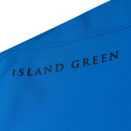 Island Green Mens Stretch Golf Waterproof Jacket (Turquoise/Black) - Image 2