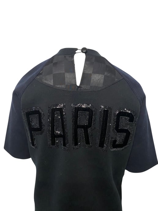 Louis Vuitton Embellished Shirt Dress in Black Cotton - Image 3