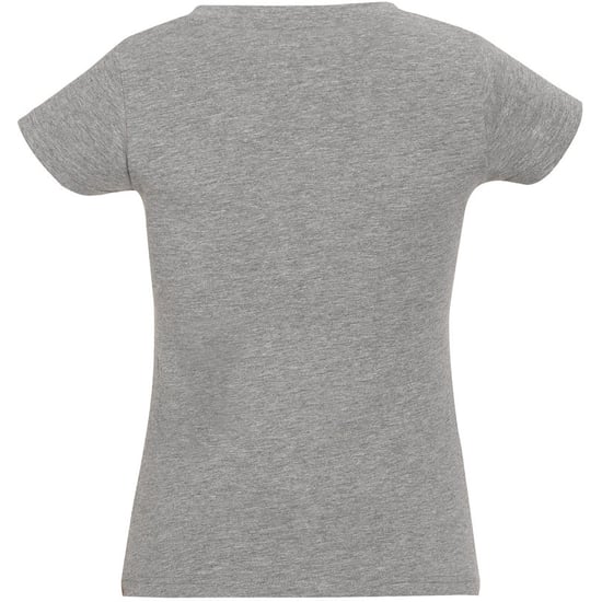 SOLs Womens/Ladies Moon V Neck Short Sleeve T-Shirt (Grey Marl) - Image 2