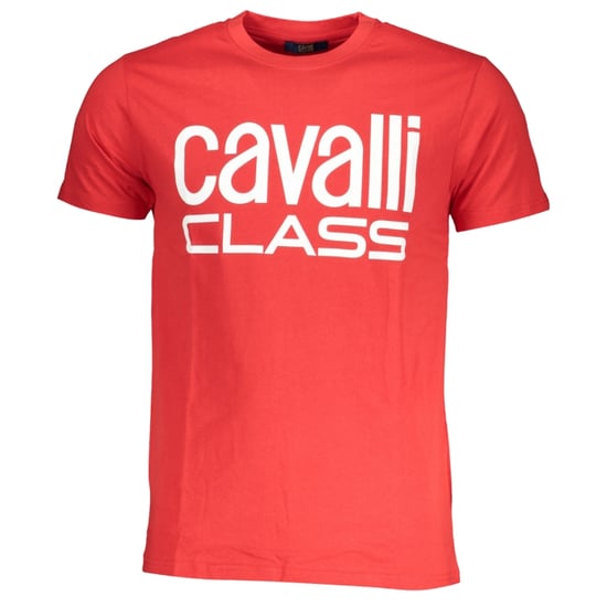 Cavalli Class Camiseta Roja con Logo Blanco Bold - Image 1