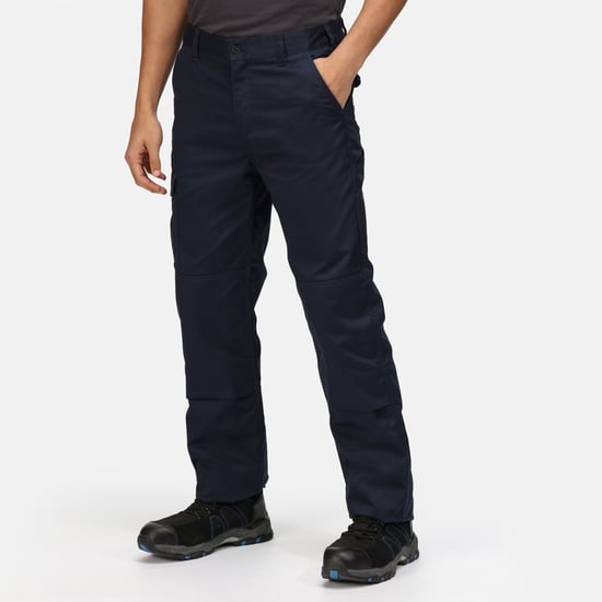 Regatta Mens Pro Cargo Waterproof Trousers - Short (Navy) - Image 3