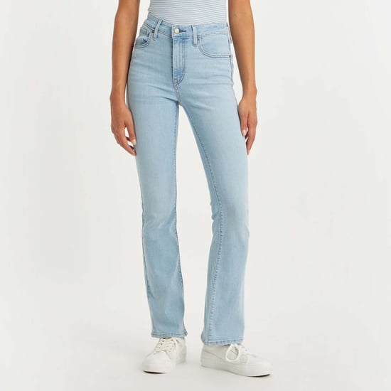 Women's Levis 725 Heritage Bootcut Jeans in Light Blue