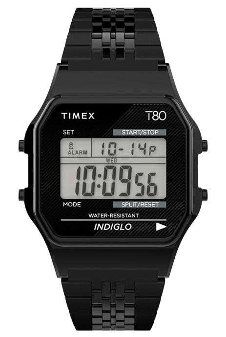 Timex T80 Unisex's Black Watch TW2R79400 - Image 1