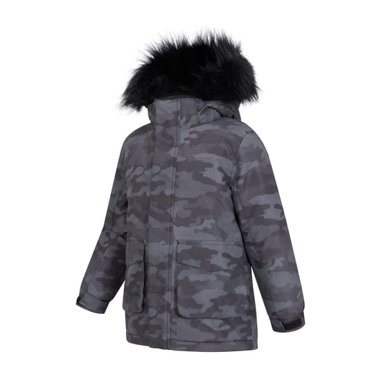 Mountain Warehouse Childrens/Kids Ranger Camouflage Water Resistant Jacket (Grey)