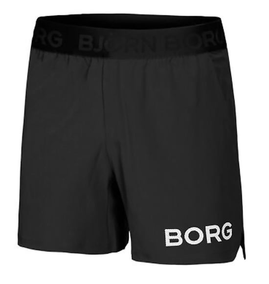 Björn Borg - Pantalón Corto de Entrenamiento Técnico, Hombre - Negro - Image 1