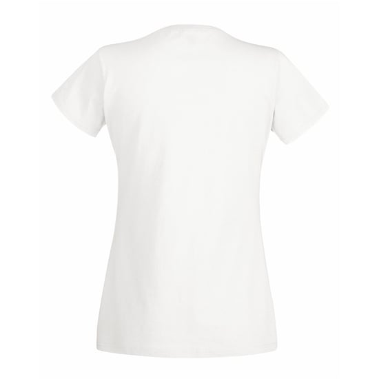 Fruit Of The Loom Ladies/Womens Lady-Fit Valueweight Short Sleeve T-Shirt (Pack of 5) (White) - Image 2