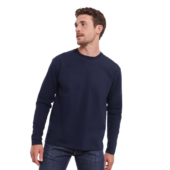 Russell Mens Classic Long-Sleeved T-Shirt (French Navy) - Image 1