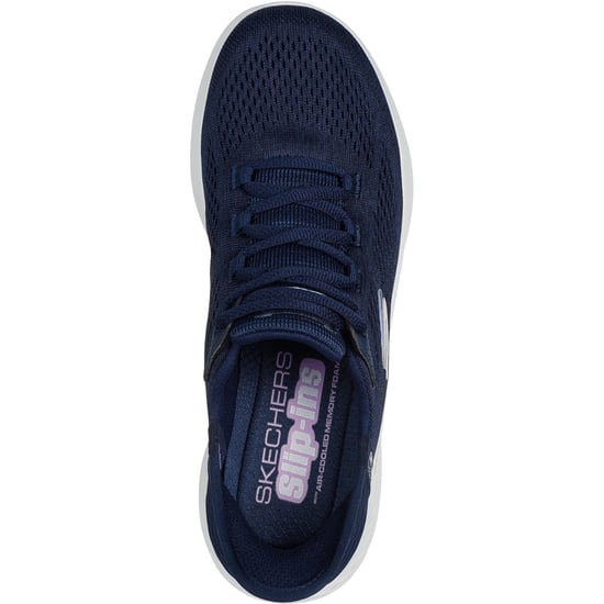 Skechers Skech-Lite Pro Natural Textile Women's Navy/Multi Trainers - Image 3