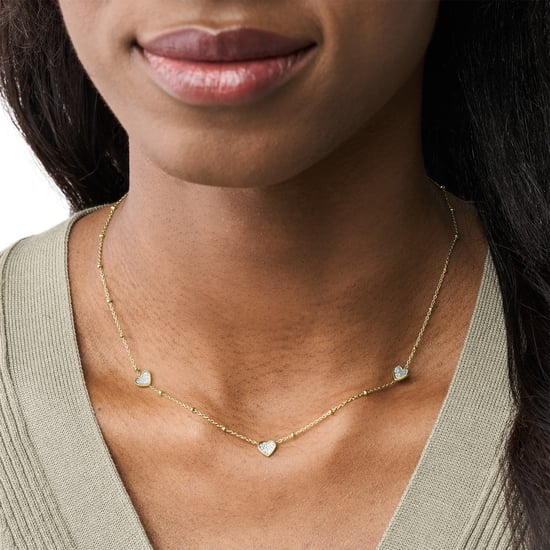 Fossil Jewellery 'Sutton' Women's Stainless Steel Necklace - Gold JF03942710 - Image 2