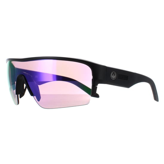 Dragon Semi Rimless Mens Matte Black Lumalens Purple & Spare Tracer X
