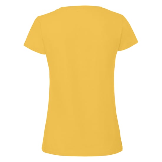 Fruit Of The Loom Womens/Ladies Ringspun Premium T-Shirt (Sunflower) - Image 2