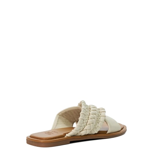 Dune Ladies Leaves - Flat Leather Cross-Over Sandals - Image 4