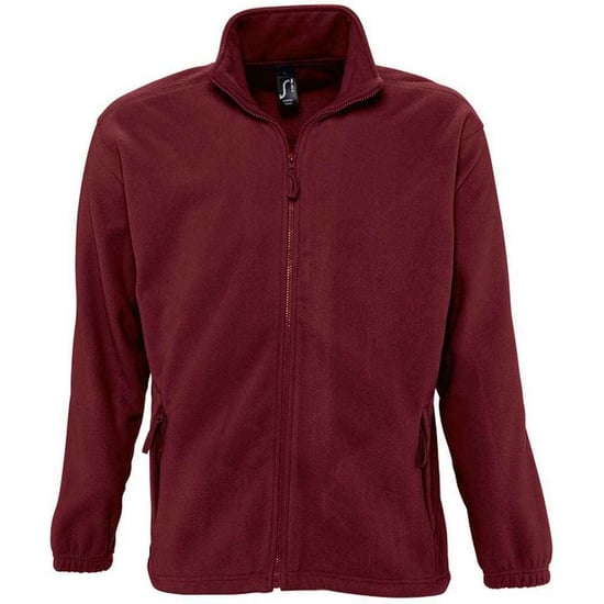 SOLS Unisex Adult North Fleece Jacket (Burgundy) - Image 1