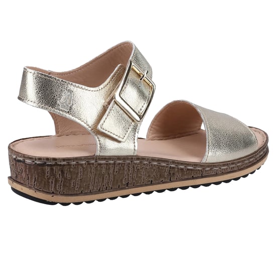 Hush Puppies Womens/Ladies Ellie Leather Sandals (Gold) - Image 2