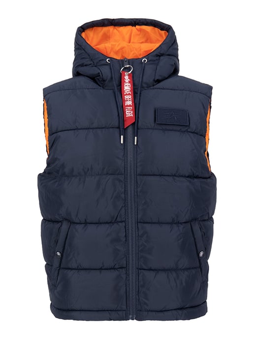 Chaleco acolchado con capucha Alpha Industries FD Azul - Image 3