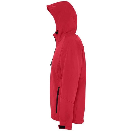 SOLS Mens Replay Hooded Soft Shell Jacket (Pepper Red) - Image 3