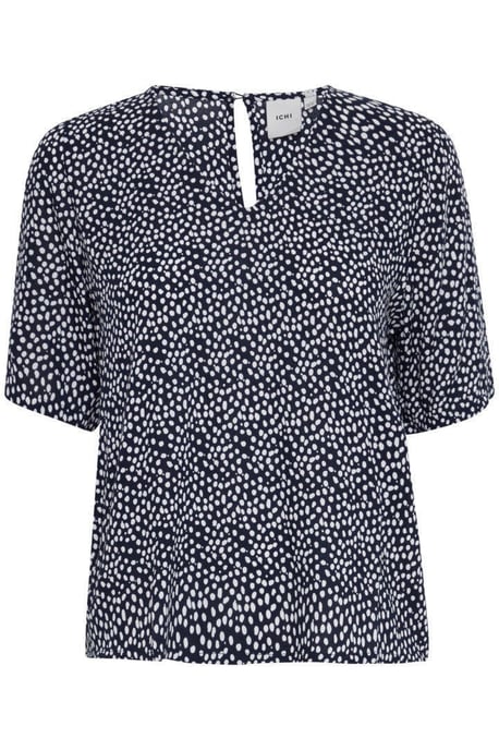 ICHI top IHMARRAKECH met stippen donkerblauw/wit - Image 1