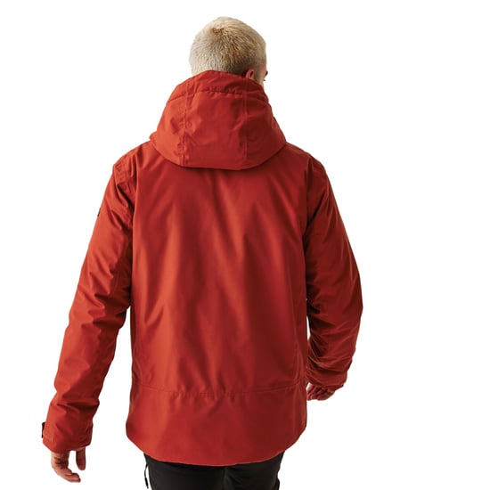 Regatta Mens Frelton Waterproof Insulated Jacket (Red Ochre/Black)