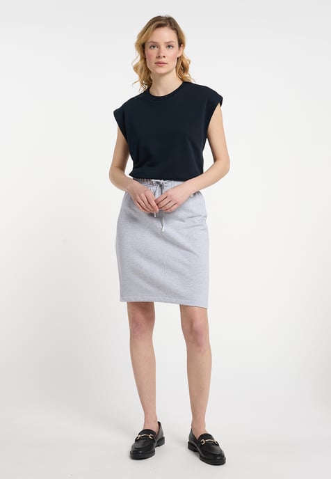 Dreimaster Skirt women light grey melange - Image 2