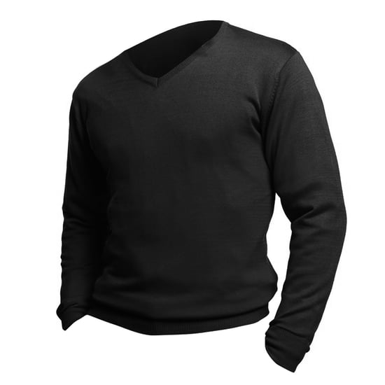 SOLS Mens Galaxy V Neck Sweater (Black) - Image 4