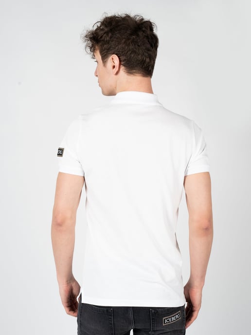 Iceberg camisa polo del hombre Blanco - Image 4