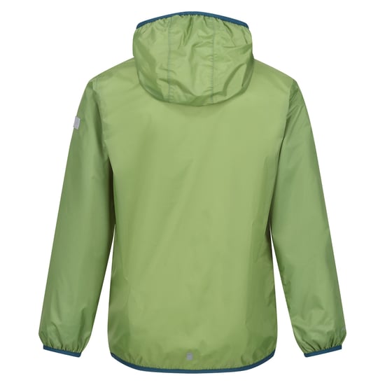 Regatta Great Outdoors Childrens/Kids Lever II Packaway Rain Jacket (Piquant Green) - Image 2