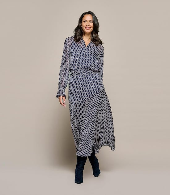 Amee Print Rok Navy / Multi - Image 6