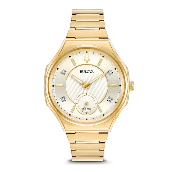 Bulova Curv Women's Gold Watch 97P136 - Image 1