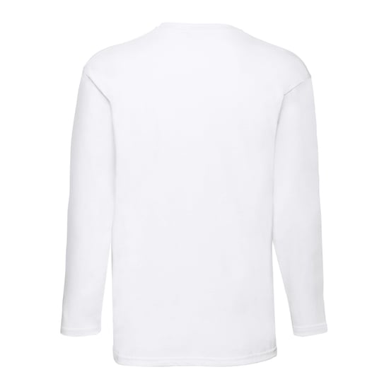 Fruit of the Loom Unisex Adult Valueweight Long-Sleeved T-Shirt (White) - Image 2