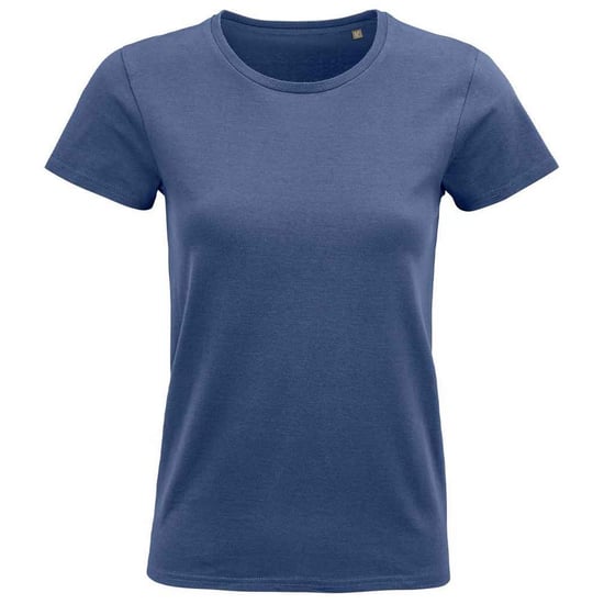 SOLS Womens/Ladies Pioneer Organic T-Shirt (Denim) - Image 1