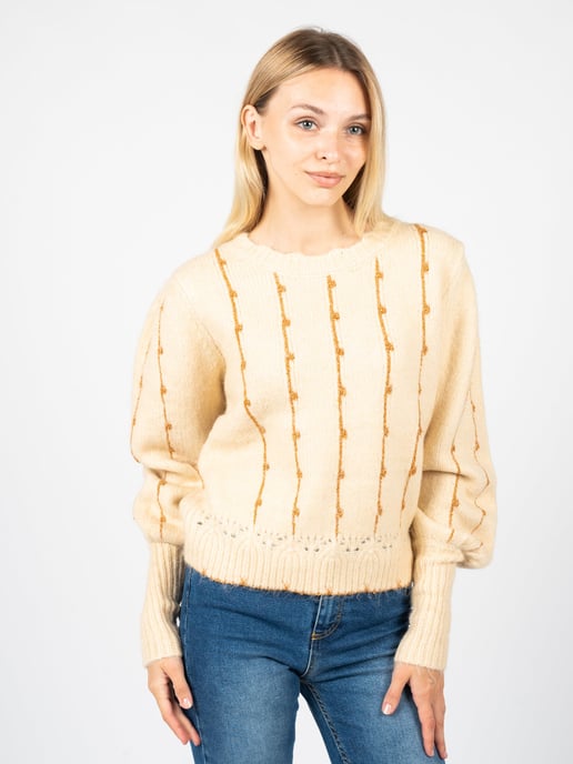 Silvian Heach Suéter Kuina de mujer beige, cremoso - Image 3