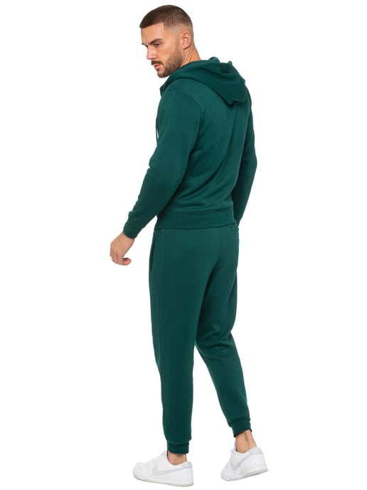 Enzo | Conjunto de chándal con capucha y cremallera para hombre - Verde - Image 3