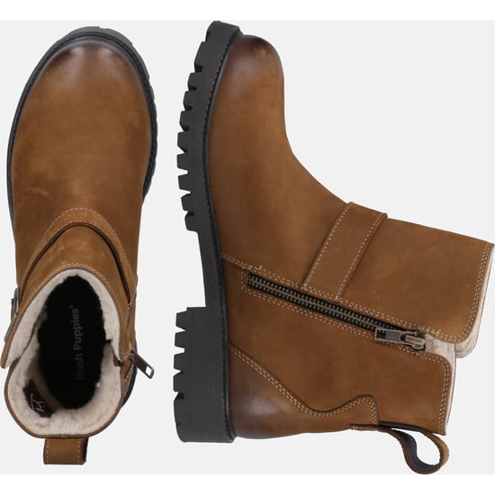 Hush Puppies Wakely Leather Women's Tan Boots - Image 6